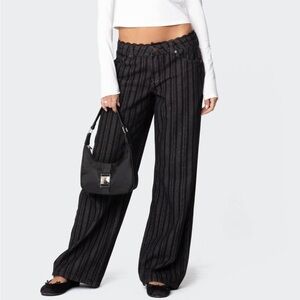 Edikted Striped Lace Jeans